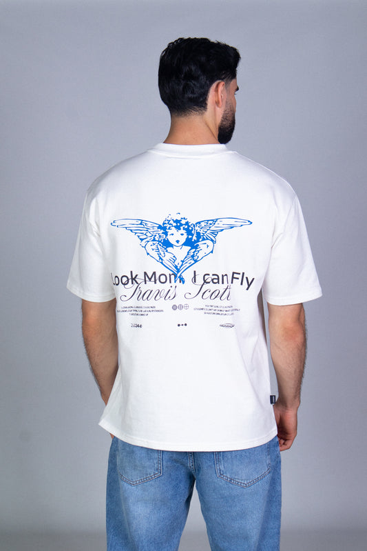 T Shirt Oversize I Can fly beige