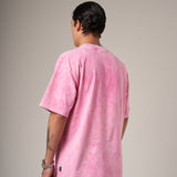 Basica Oversize Acid Wash Rosada 14382