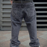 JEANS BAGGY FIT SAVAGE GRIS OSCURO 14518