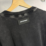 Oversize Acid Wash Negra Placa S