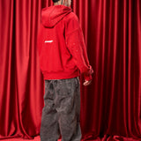 Pre venta Hoodie Boxy fit Red district + Pedreria