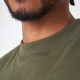 270 GRAMS T-SHIRT, 100% COTTON MILITARY GREEN