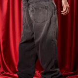 JEAN BAGGY SAVAGE FADED BLACK