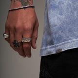 Basica Oversize Acid Wash Azul Oscuro 14451
