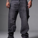 JEANS BAGGY CINTA GRIS OSCURO