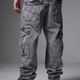 JEANS BAGGY 2 BOLSILLOS GRIS CLARO