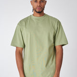 270 GRAMS T-SHIRT, 100% LIGHT GREEN COTTON