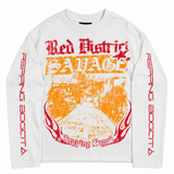 Crewneck Boxy savage long sleeve red district   250 gramos