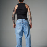 JEANS STRAIGTH SAVAGE AZUL CLARO  14501