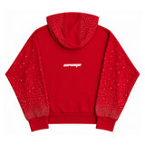 Pre venta Hoodie Boxy fit Red district + Pedreria