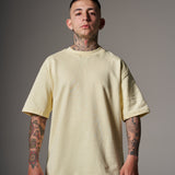 CAMISETA 300 GRAMOS 100% ALGODÓN AMARILLA