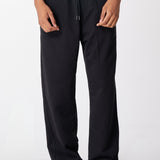Sweet pant French terry Negro logo en Goma 14375