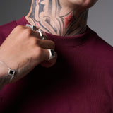 Camiseta 100% Algodón Peruano Vino tinto Oversize 250 Gramos