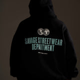 Zip Hoodie Croped Post mortem Ref. 14328 Streetwear department.
