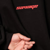 Pre venta Hoodie Boxy fit Negro Savage drop 2026 + Pedreria