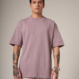 250 GRAMS T-SHIRT, 100% LIGHT PURPLE COTTON