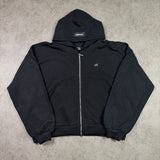 Double Zip Hoodie Boxy fit Diamond