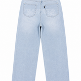 JEAN BAGGY ICE BLUE SAVAGE RED DISTRICT