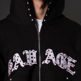 Double Zip Hoodie Boxy fit Perlas Rojas 14651