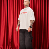 Camiseta Marfil Oversize Repping Bogota Savage  250 gramos