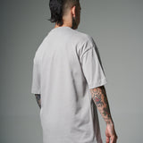 Camiseta 100% Algodón Peruano Gris  Oversize 250 Gramos
