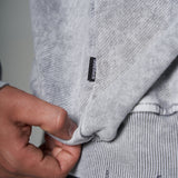 Nuevo Hoodie Distressed Acid wash gris 400 gramos