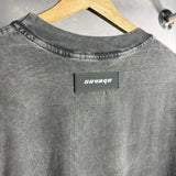 Oversize Acid Wash Gris Placa S