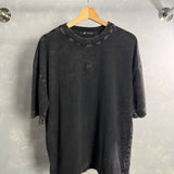 Oversize Acid Wash Negra Placa S