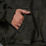 Nuevo Hoodie Distressed Acid wash Verde 400 gramos