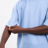 PRE VENTA CAMISETA OVERSIZE 14082 GRIS AZULADO BASICA SVG